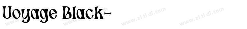 Voyage Black字体转换